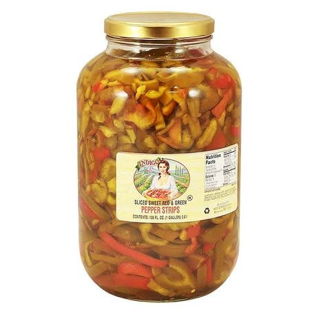 Indigo Red and Green Sweet Pepper Strips (1 GAL)