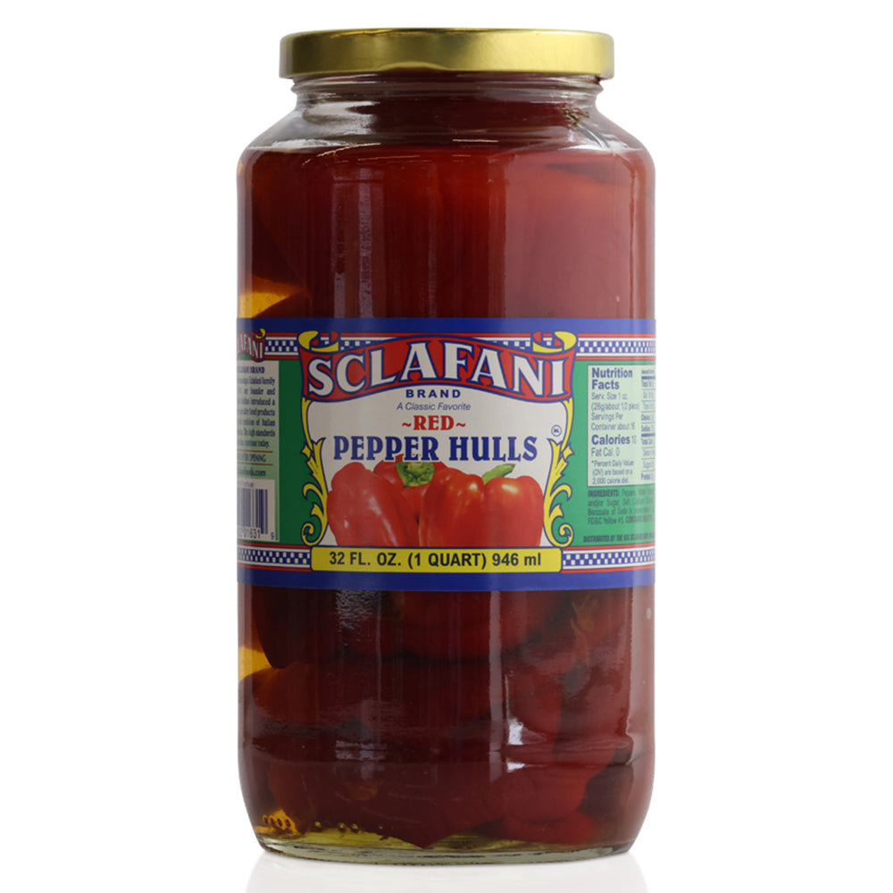 Sclafani Red Pepper Hulls - 32 oz