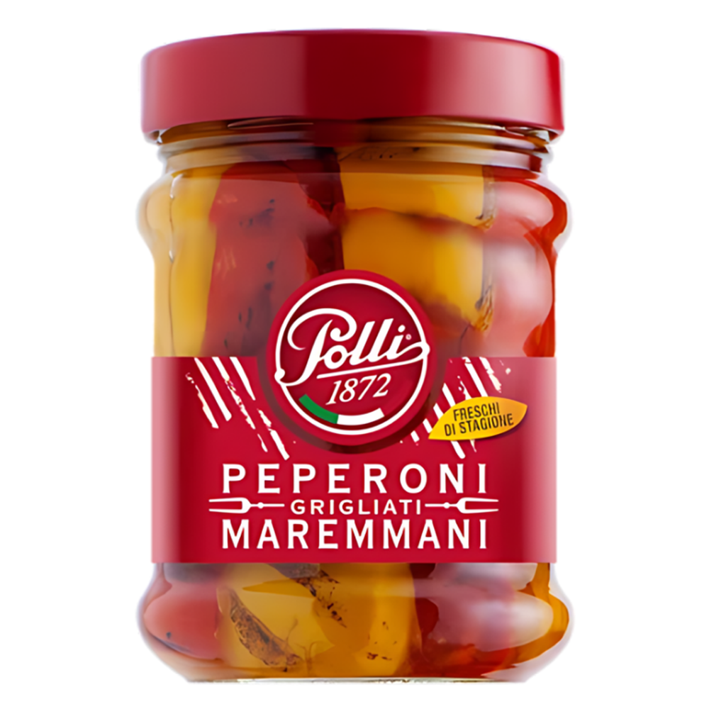 Polli Red & Yellow Pepper Filets - 2.55 kg Jar (5.62 LB)