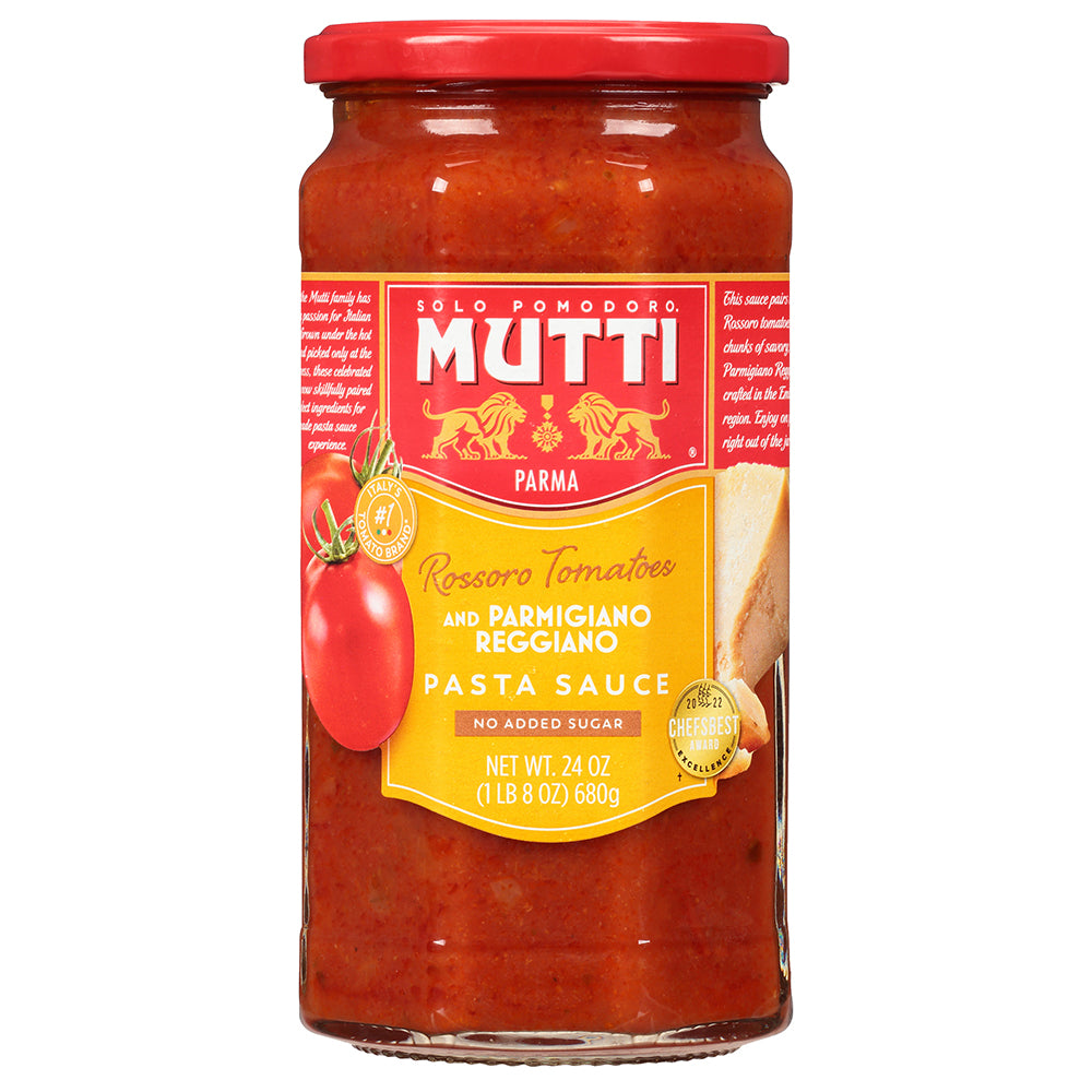 MUTTI Parmigiano Reggiano Pasta Sauce – Italian Gourmet Tomato & Cheese (24 oz)