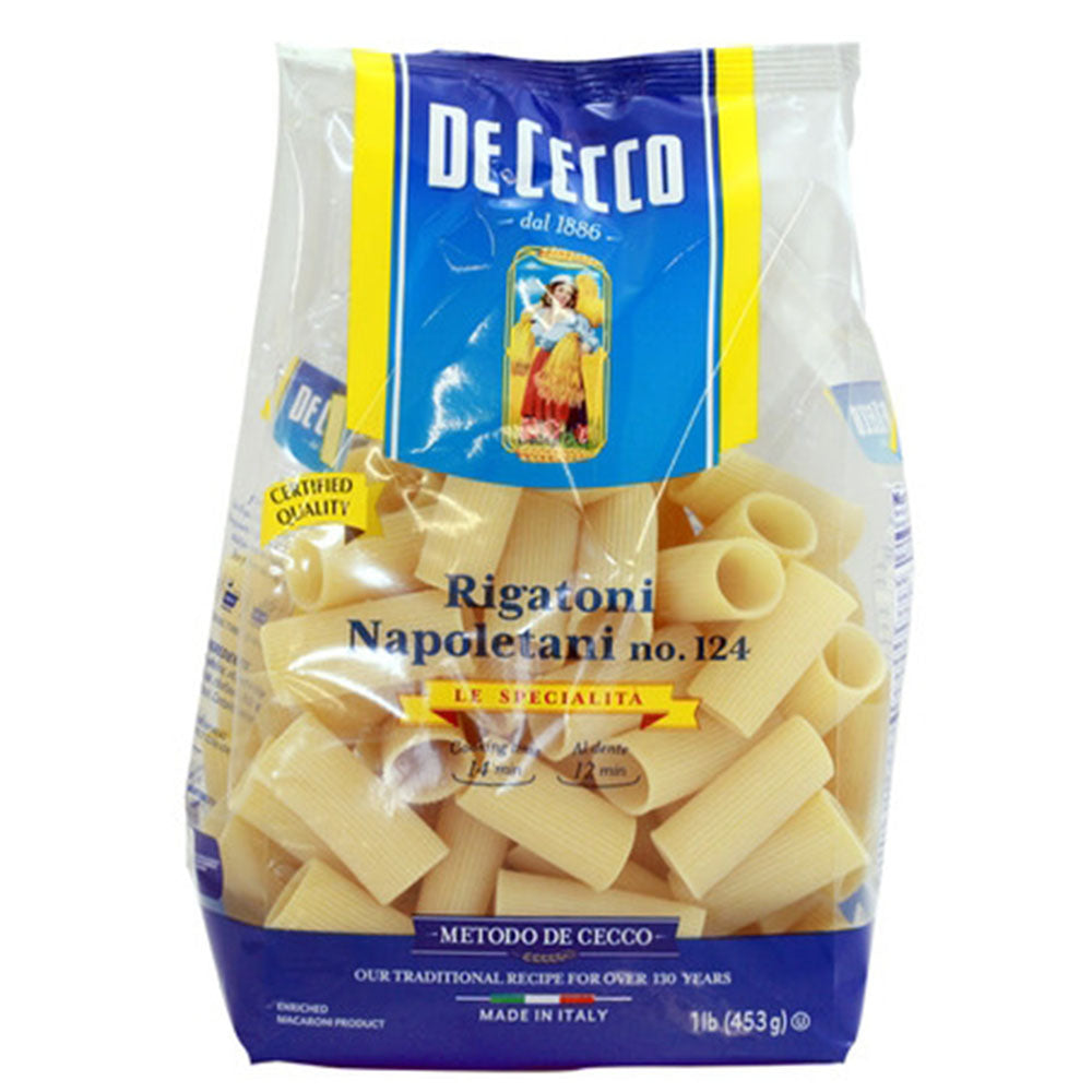 De Cecco Rigatoni Napoletani No. 124 (1.0 LB)