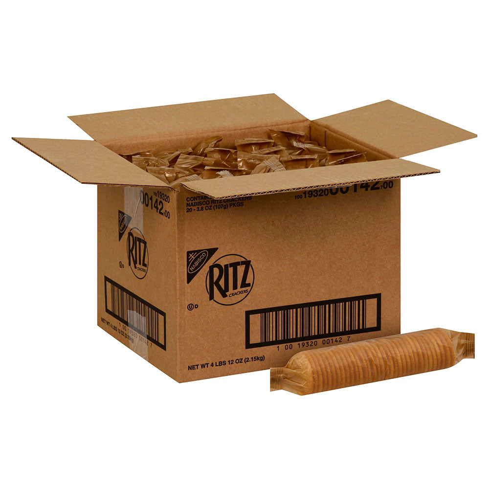 Nabisco Ritz Original Crackers Bulk Case - 20 Sleeves (20 x 3.8 oz)