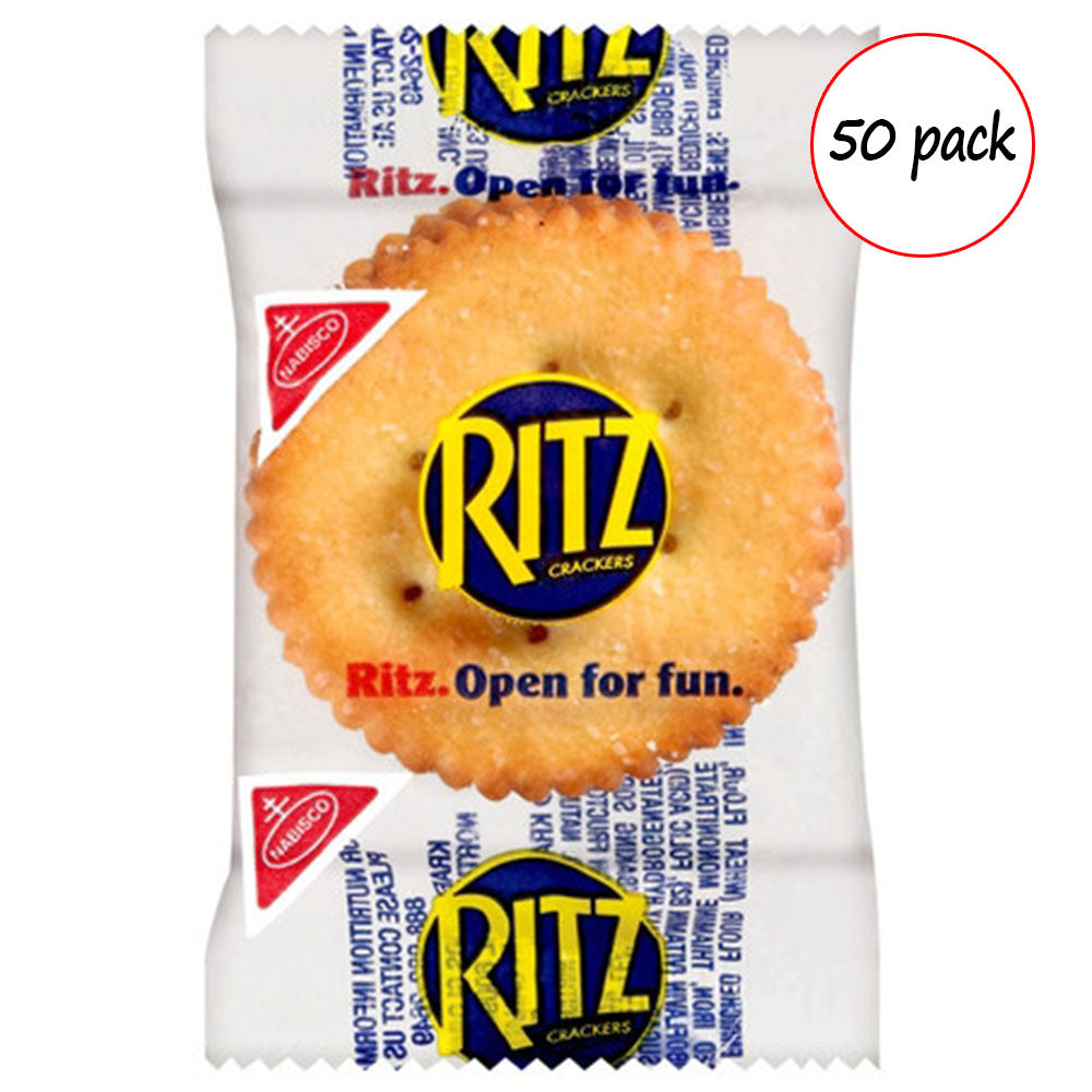 Nabisco Ritz Original Crackers - 50 Portion Control Packs (50 x 2-ct Packs, 11.5 oz)