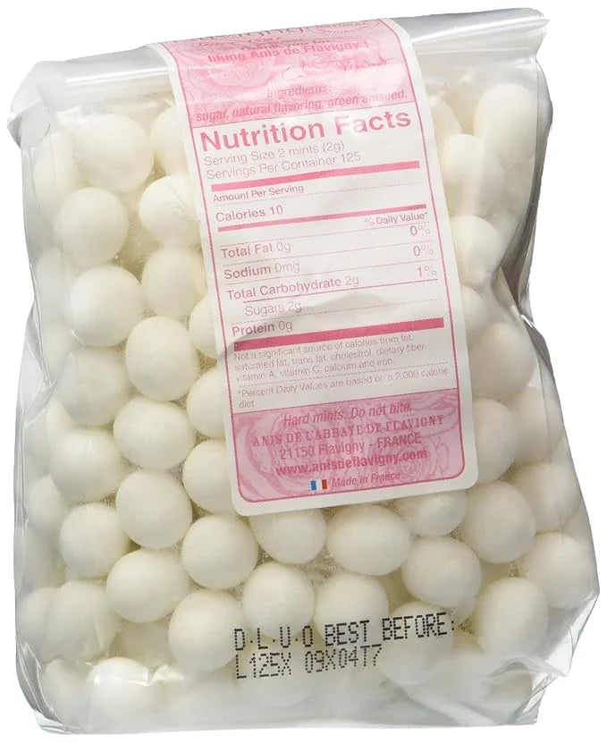 Les Anis de Flavigny – Rose Anise Drops, Bulk French Candy Bag, 8.82 oz