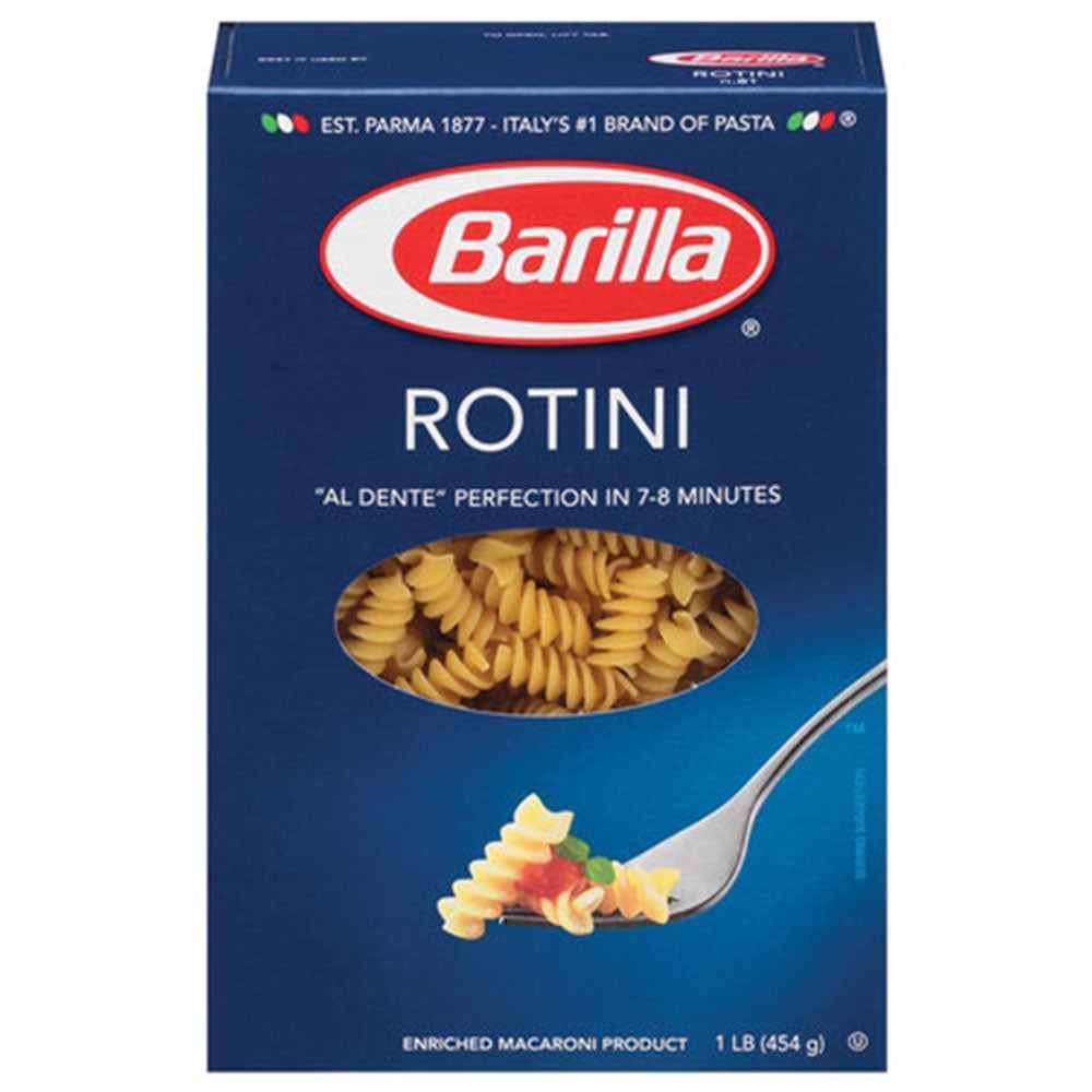 Barilla Rotini Pasta - 1 LB Box (16 OZ) - Spiral Twists