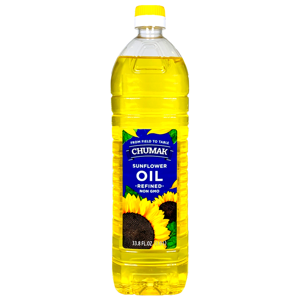 CHUMAK Refined Sunflower Oil – 33.8 fl oz | Pure Non-GMO Cooking Oil