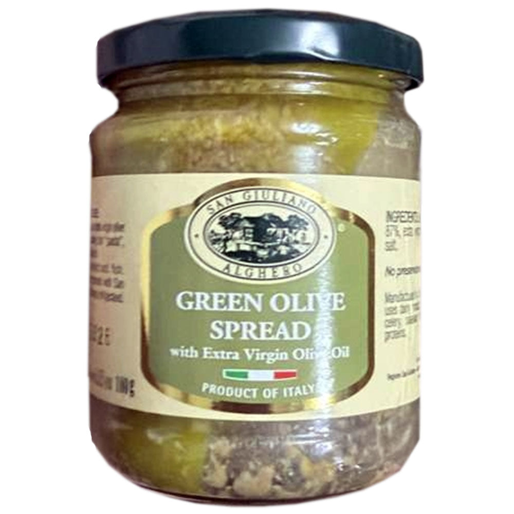 San Giuliano Green Olive Spread with Extra Virgin Olive oil– 6.35 oz