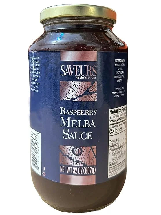 Saveurs Raspberry Melba Sauce – 32 oz (907 g)