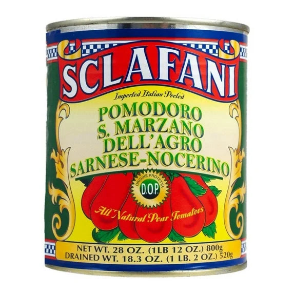 Sclafani San Marzano Tomatoes D.O.P. – 28 oz (800g)