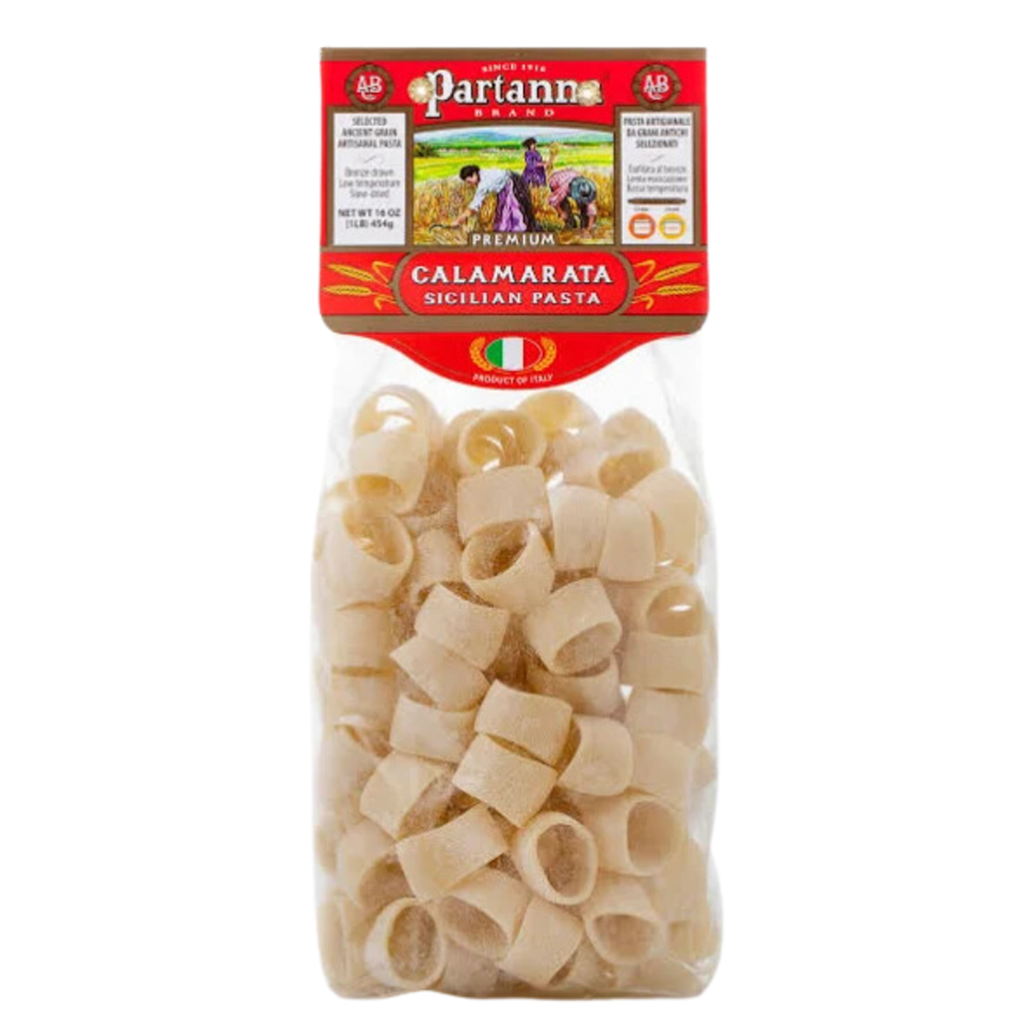 Partanna Sicilian Calamarata Pasta 14 oz