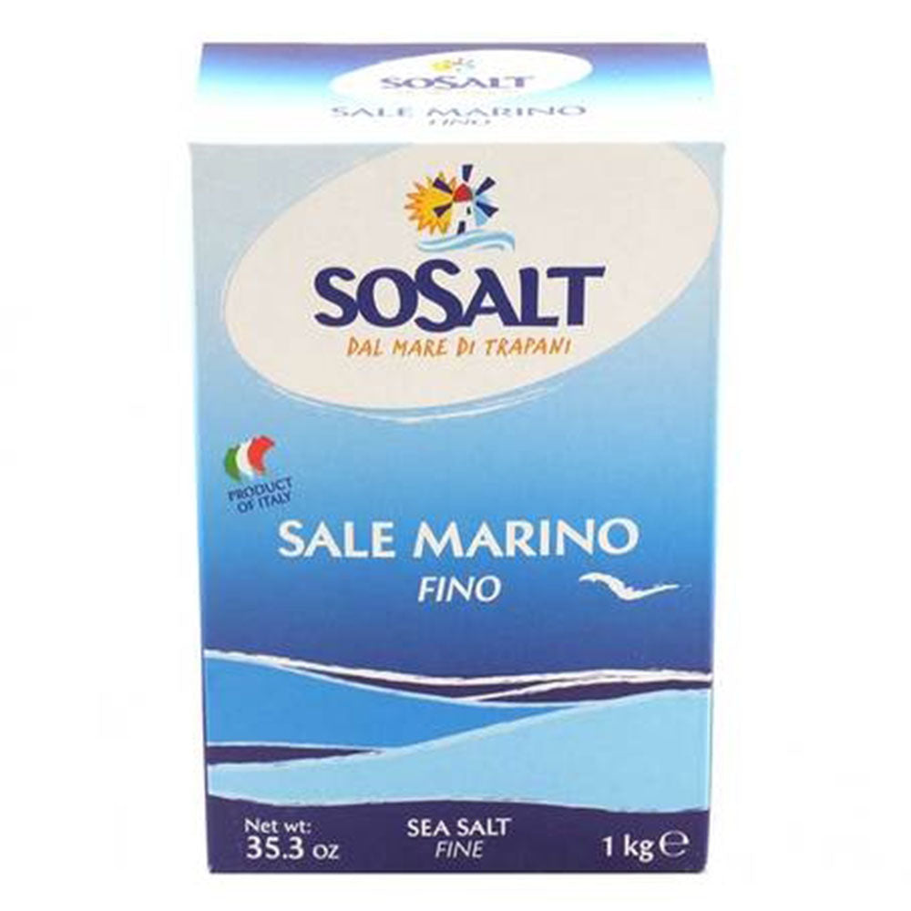 Sosalt Sale Marino Fino packaging on a white background