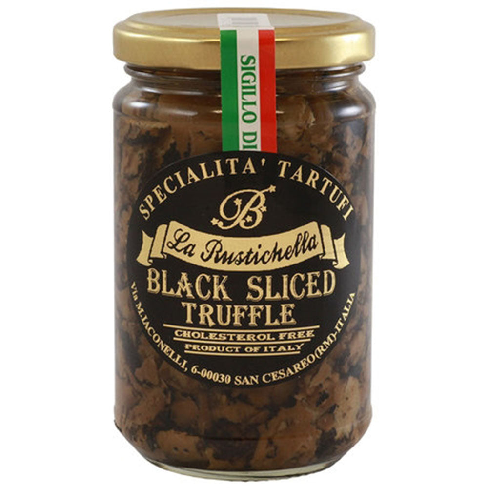 La Rustichella Sliced Black Truffles - 280 g Jar (9.88 oz)