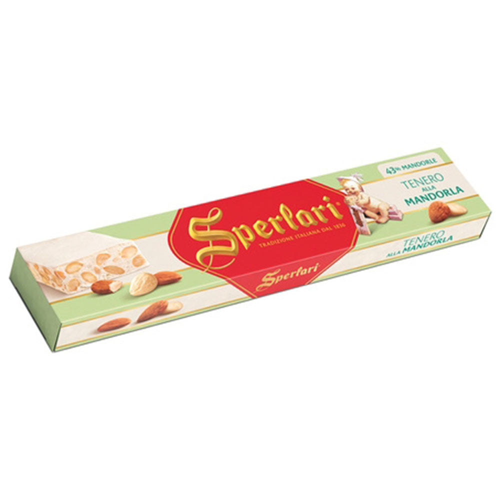 Sperlari Soft Torrone Nougat Bar with Almonds (5.29 oz)