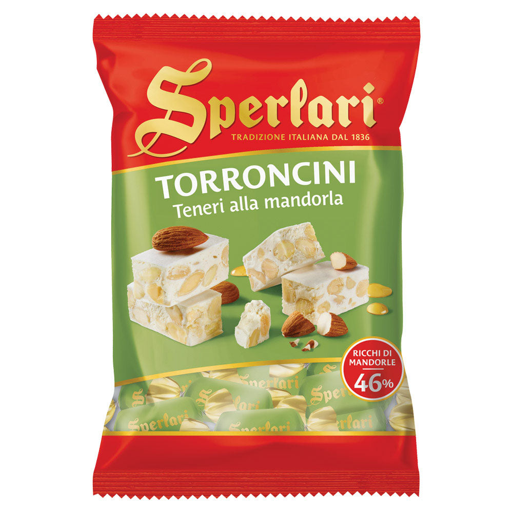 Sperlari Soft Torroncini Nougat Bites with Almonds (4.12 oz)