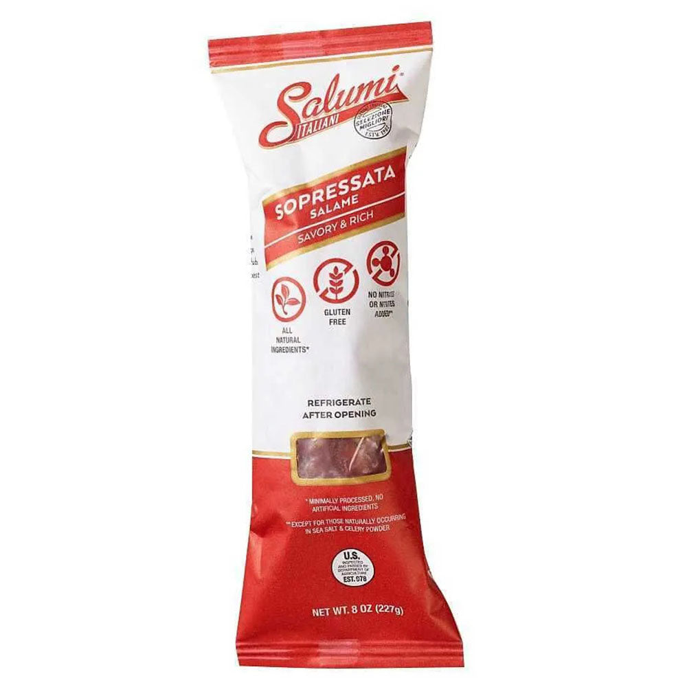 Salumi Italiani Sopressata Salame – Savory & Rich, 8 oz