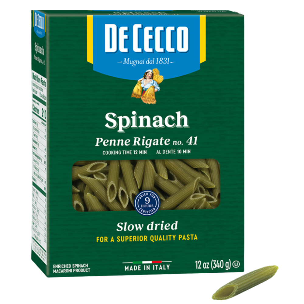 De Cecco Spinach Penne Rigate No. 41 (12.0 oz)