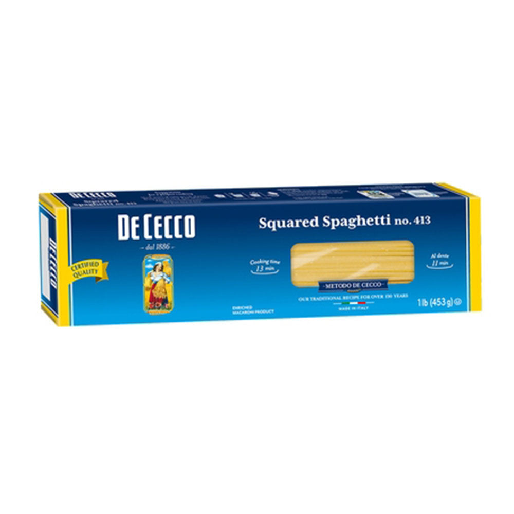 De Cecco Squared Spaghetti No. 412 (1.0 LB)