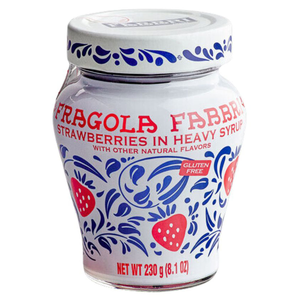 Fabbri Fragola Wild Strawberries in Syrup – Italian Gourmet Dessert Topping (8 oz)