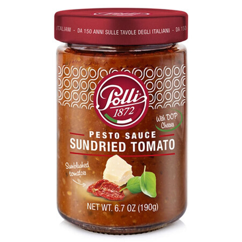 Polli Sundried Tomato Pesto Sauce - 190 g Jar (6.7 oz)