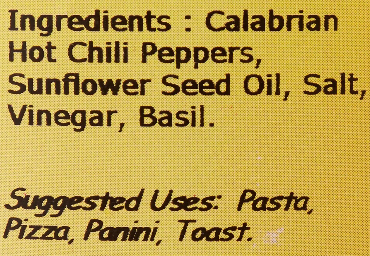 Tutto Calabria Crushed Hot Chili Peppers – 98.7 oz (Restaurant Size)