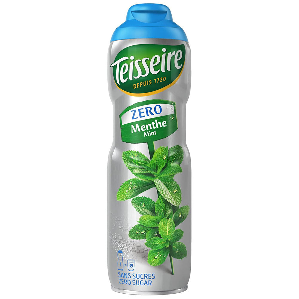 Teisseire Zero Sugar Mint Syrup – French Fruit Concentrate 20.3 fl oz
