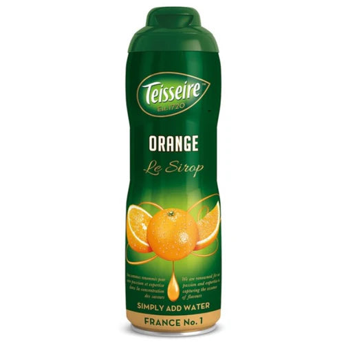 Teisseire Orange Syrup – French Drink Concentrate, 600ml