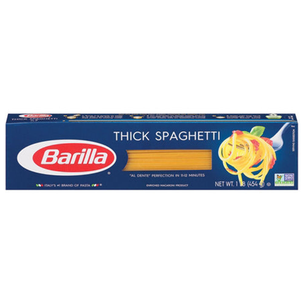 Barilla Thick Spaghetti Pasta - 1 LB Box (16 OZ) - Spaghettoni