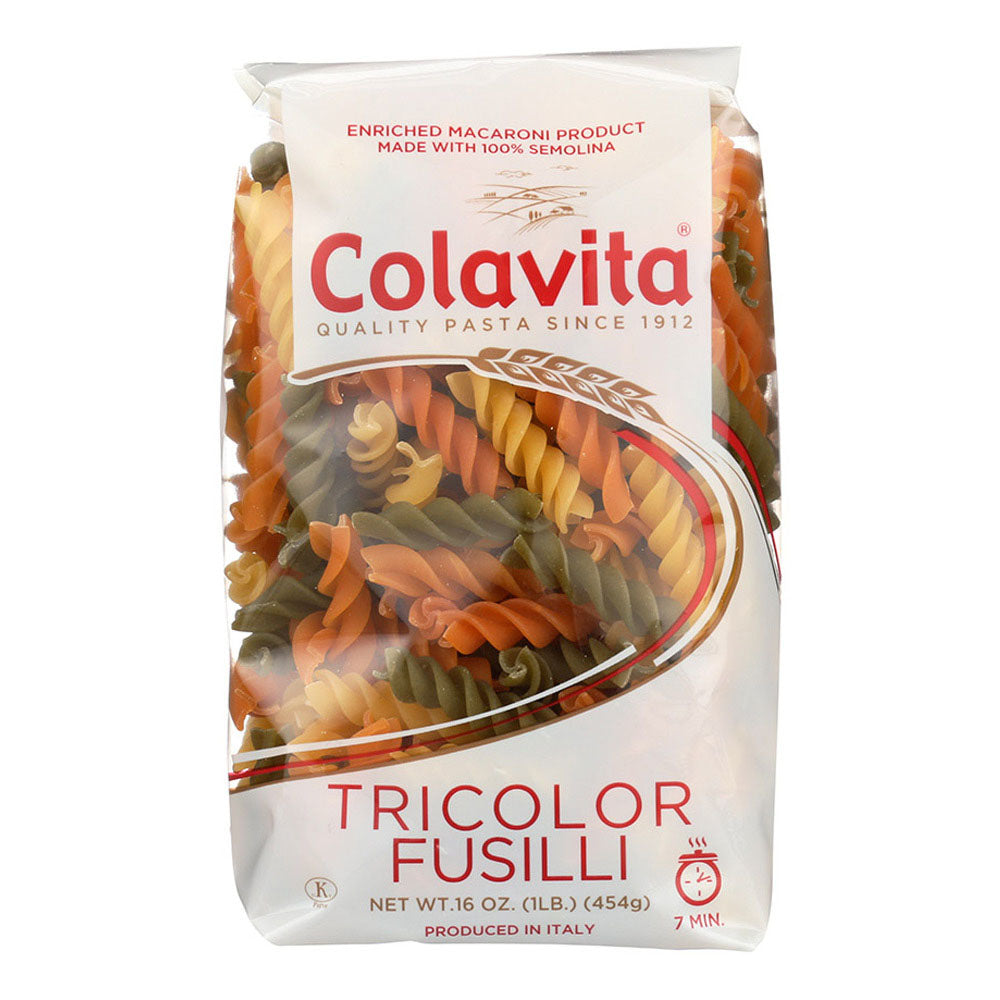 Colavita Tri-Color Fusilli Pasta (1 LB)
