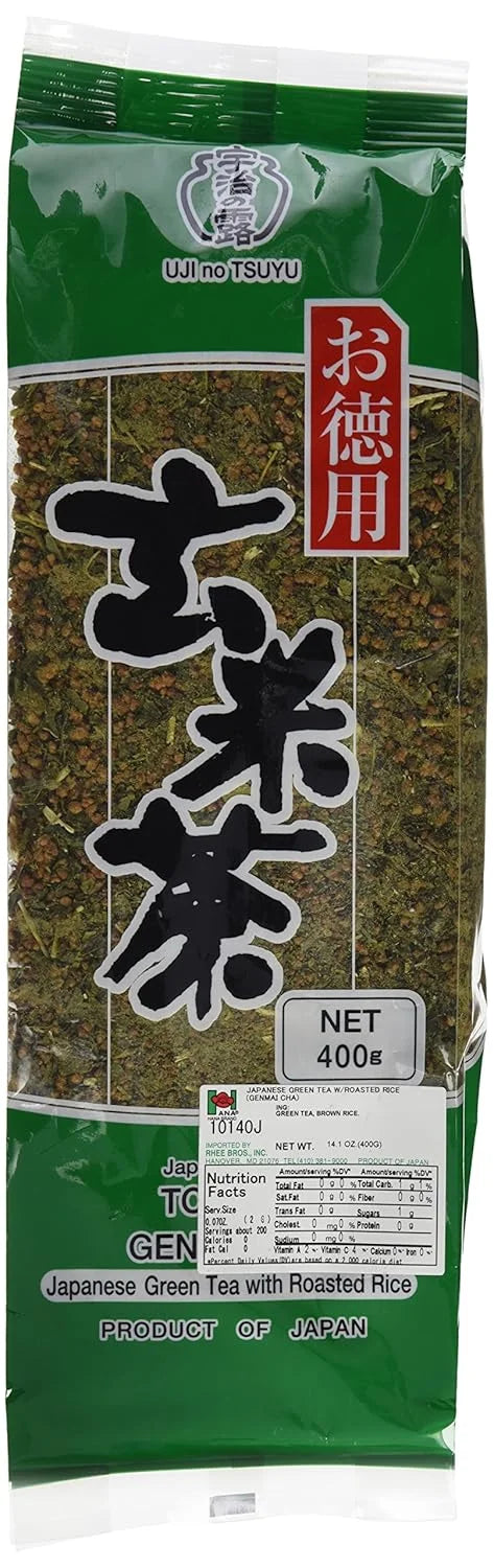 Ujinotsuyu Tokuyo Genmaicha – 14.1 oz | Japanese Green Tea with Roasted Rice