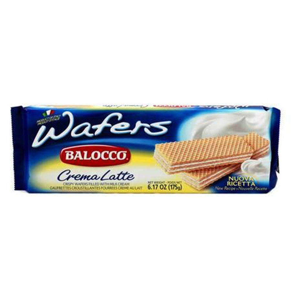 Balocco Vanilla Milk Wafer Cookies – 6.17 oz Bag