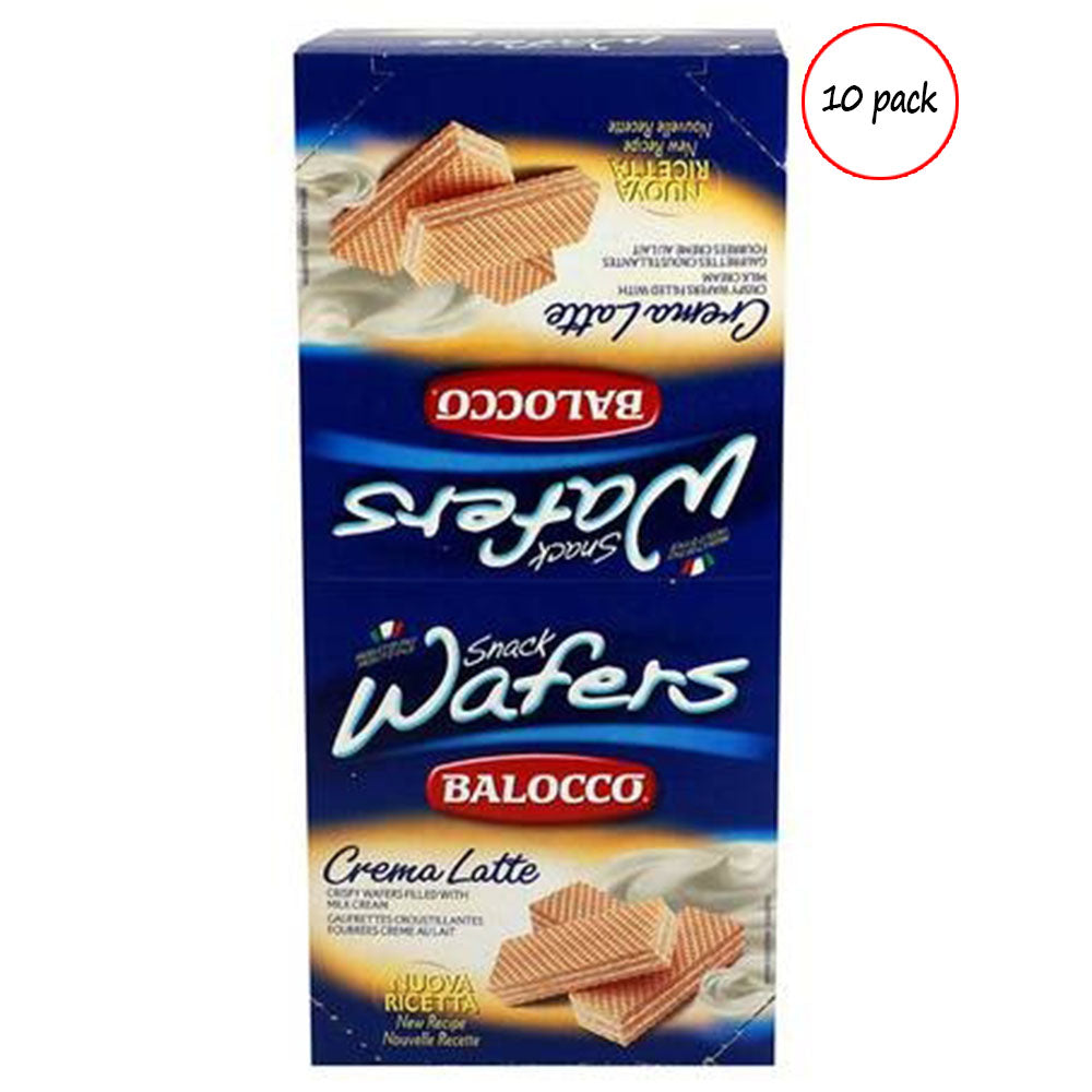 Balocco Vanilla Snack Wafer Cookies – 1.76 oz (10 Pack)