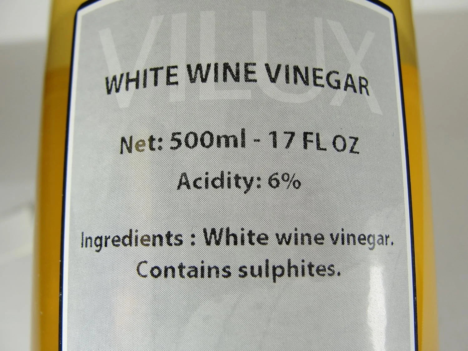 Vilux White Wine Vinegar – French Vinaigre de Vin Blanc, 16.9 oz