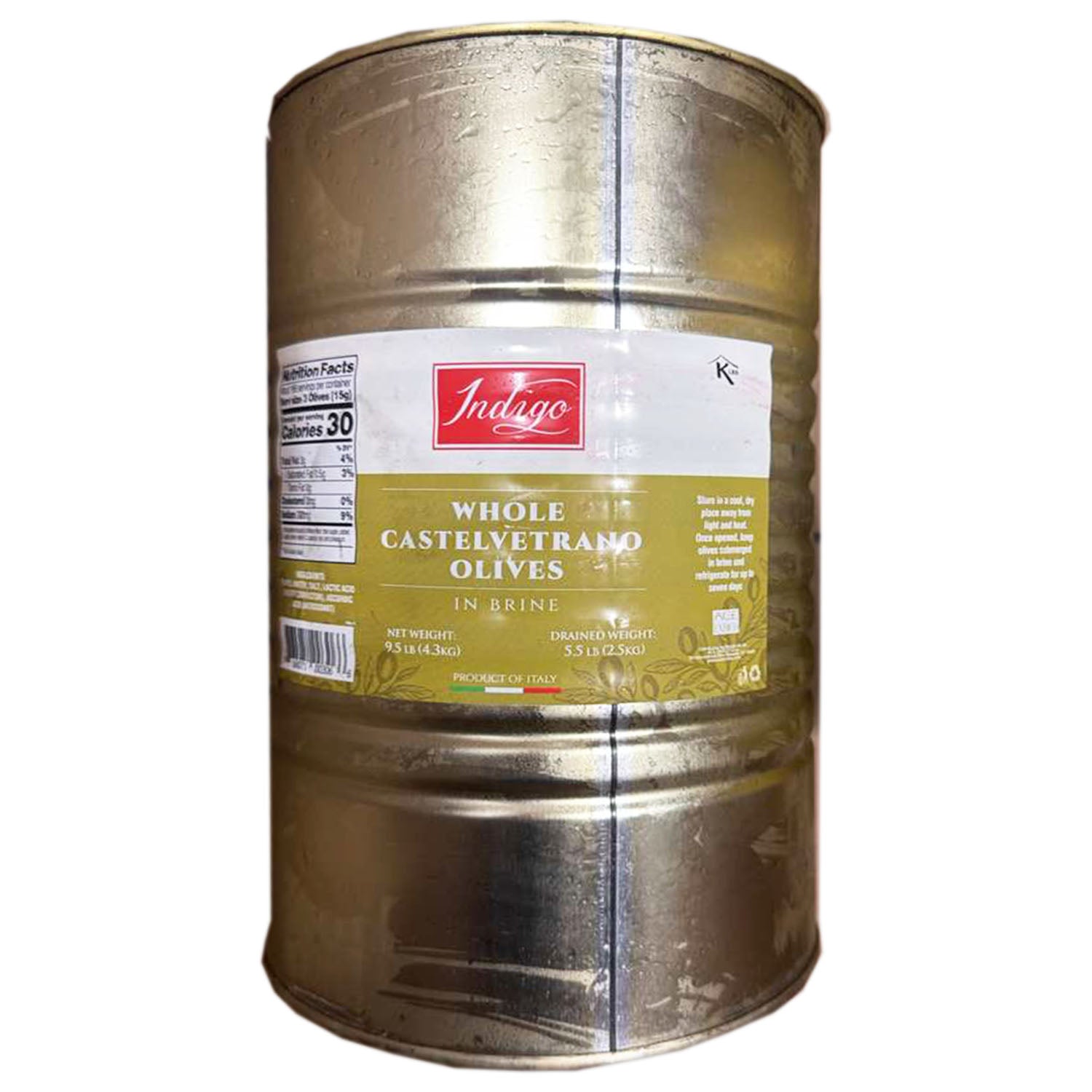 Indigo Whole Castelvetrano Olives (5.5 LB)