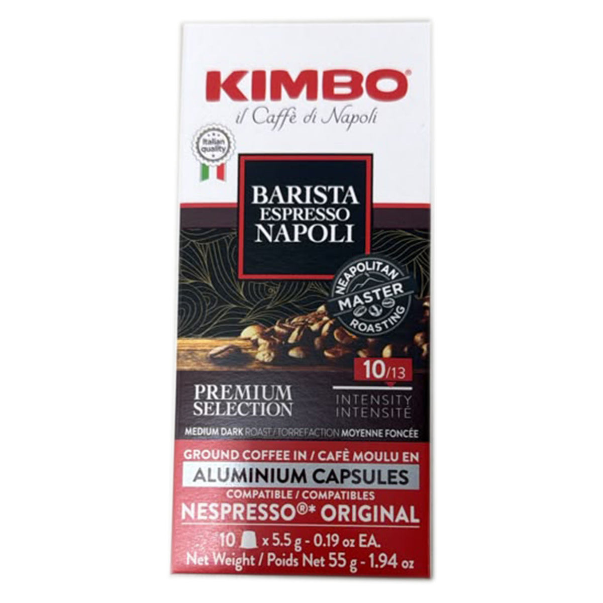 Kimbo Napoli Nespresso Compatible Capsules (10 ct)
