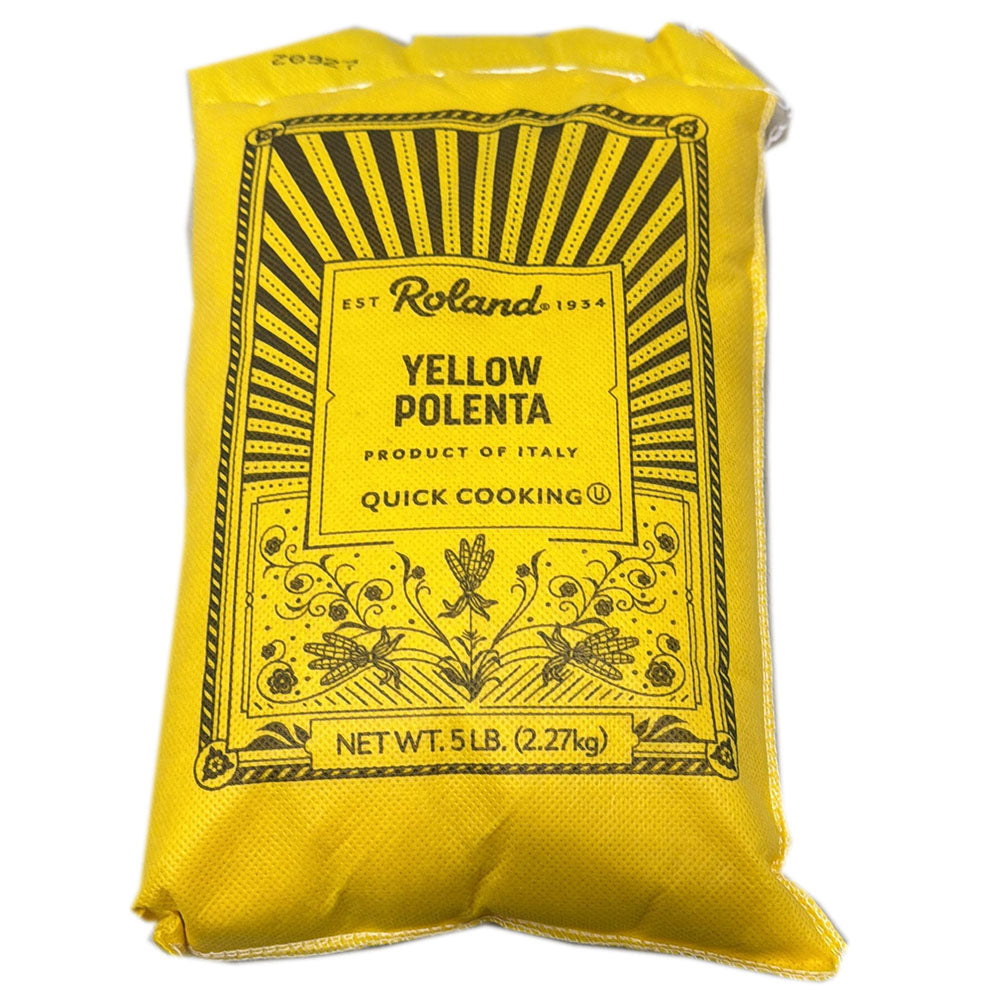 Roland Medium Grain Polenta Cornmeal Italian Quick-Cooking, 5 LB Bag