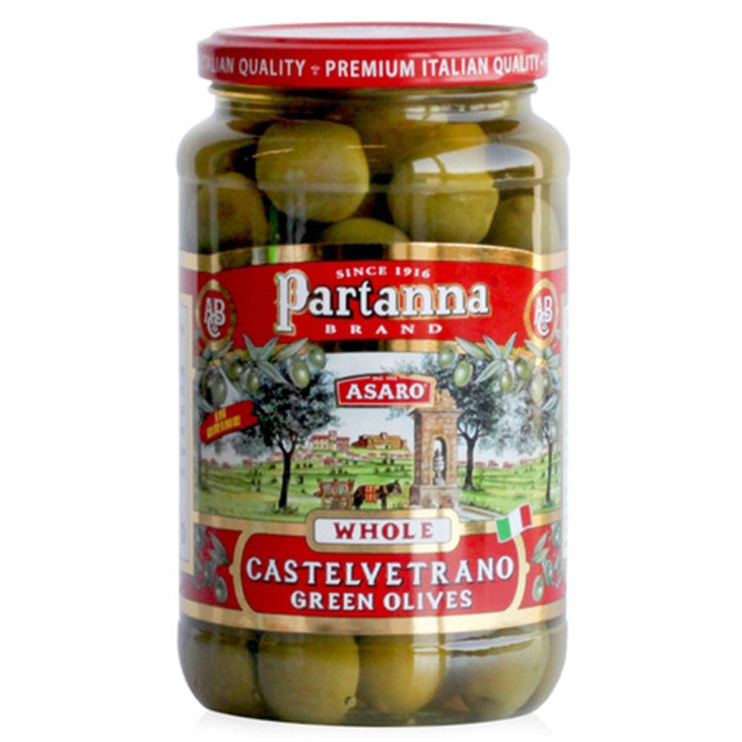 Partanna Whole Green Castelvetrano Olives 12 oz