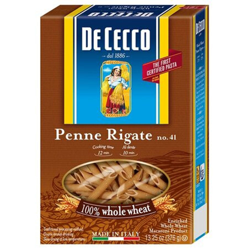 De Cecco 100% Whole Wheat Penne Rigate No. 41 (13.25 oz)