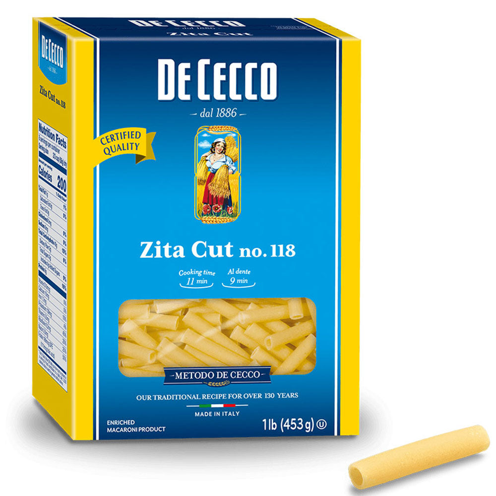 De Cecco Ziti Cut No. 118 (1.0 LB)