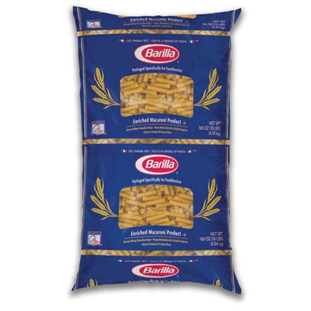 Barilla Cut Ziti #74 Pasta - 10 LB Bulk Bag (160 OZ) - Short Tubes