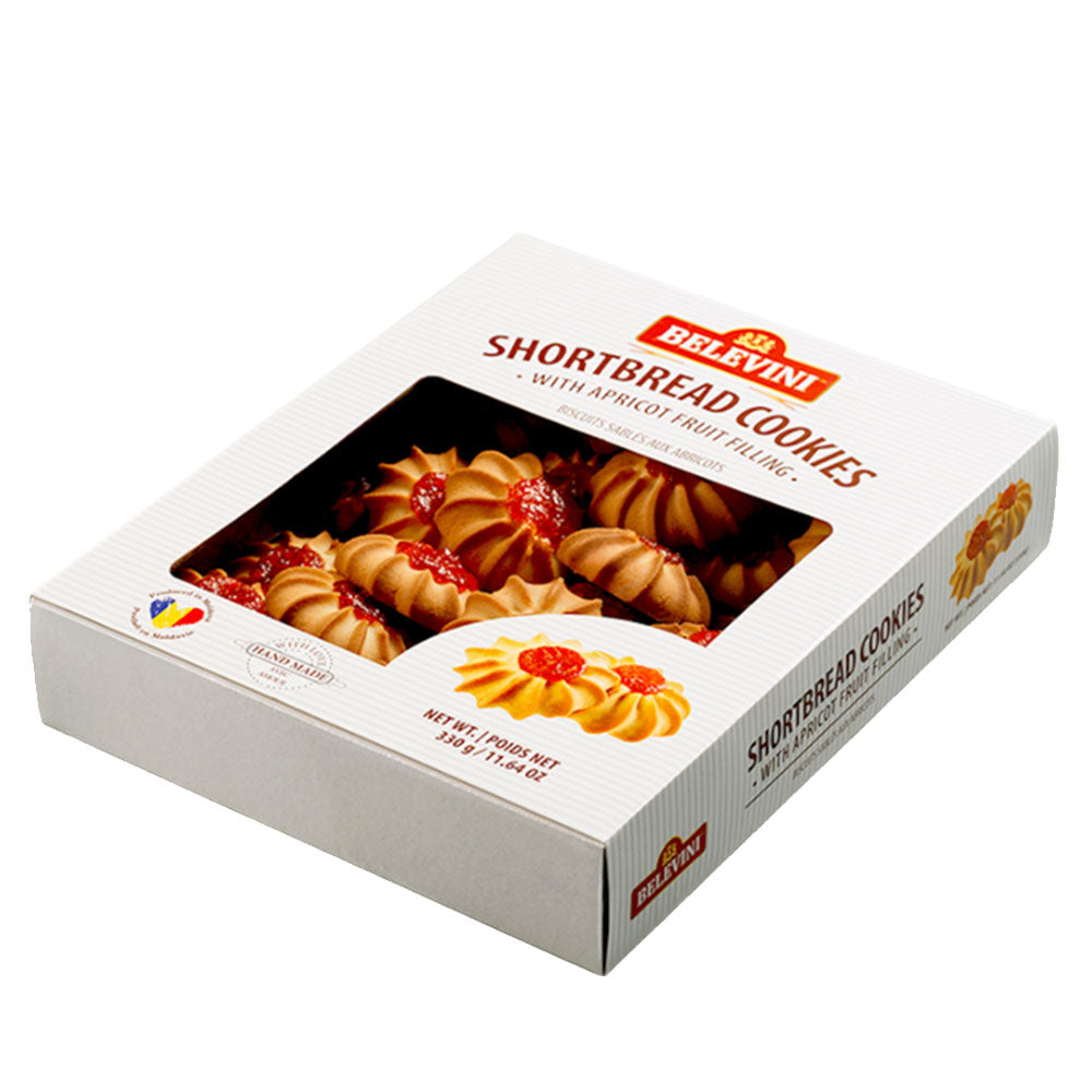 Belevini Margarete Shortbread Cookies with Apricot Filling – 11.64 oz