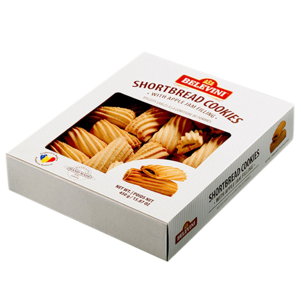 Belevini Fruttolini Shortbread Cookies with Apple Jam – 15.87 oz