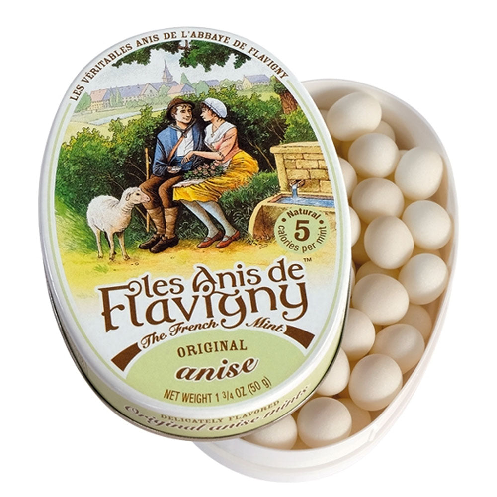 Les Anis de Flavigny Anise French Mints - 1.75 oz Tin - Original Flavor