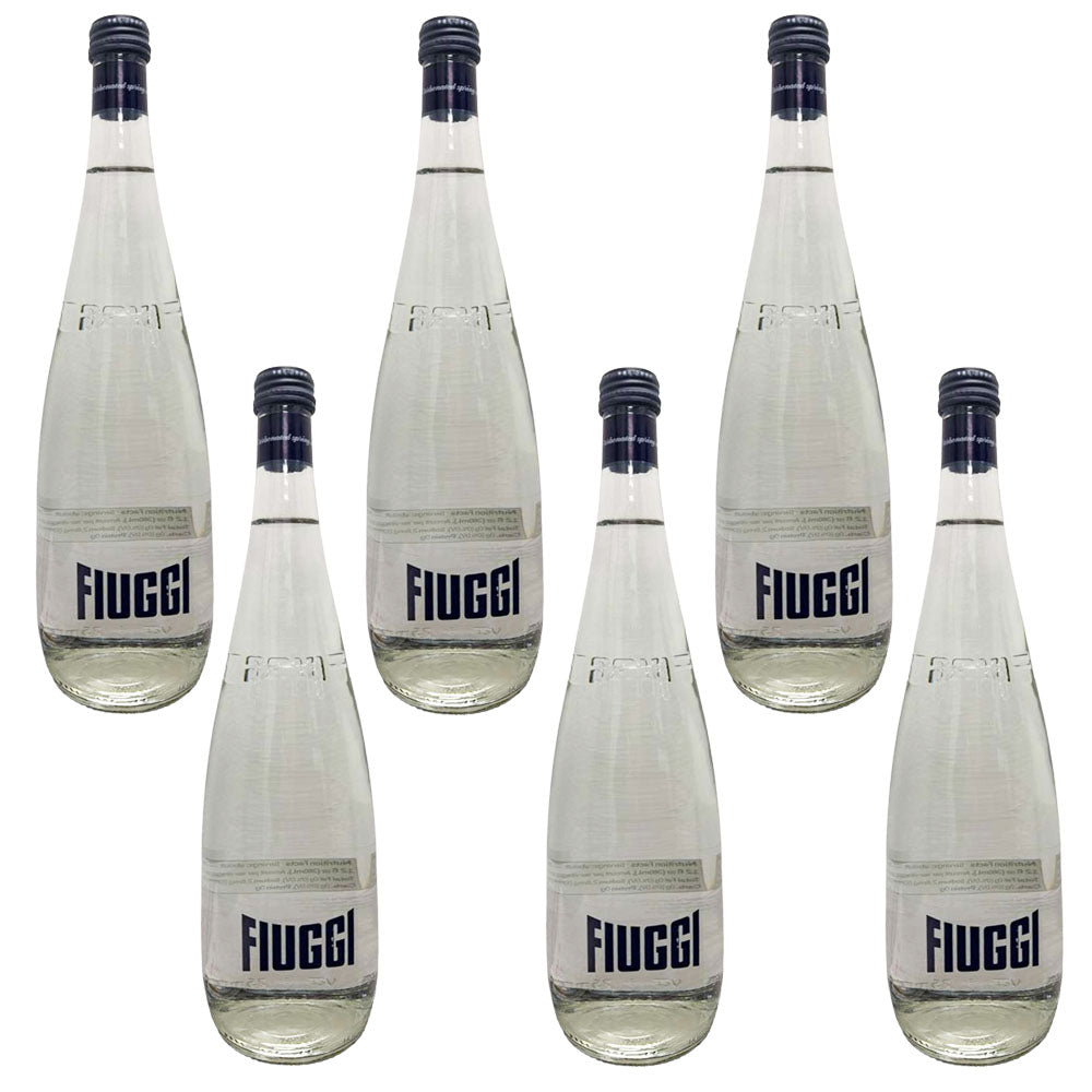 Fiuggi Carbonated Spring Water 33.8 fl oz, Glass Bottles (6-pack)