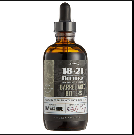 18.21 Barrel Aged Havana & Hide Bitters 4oz