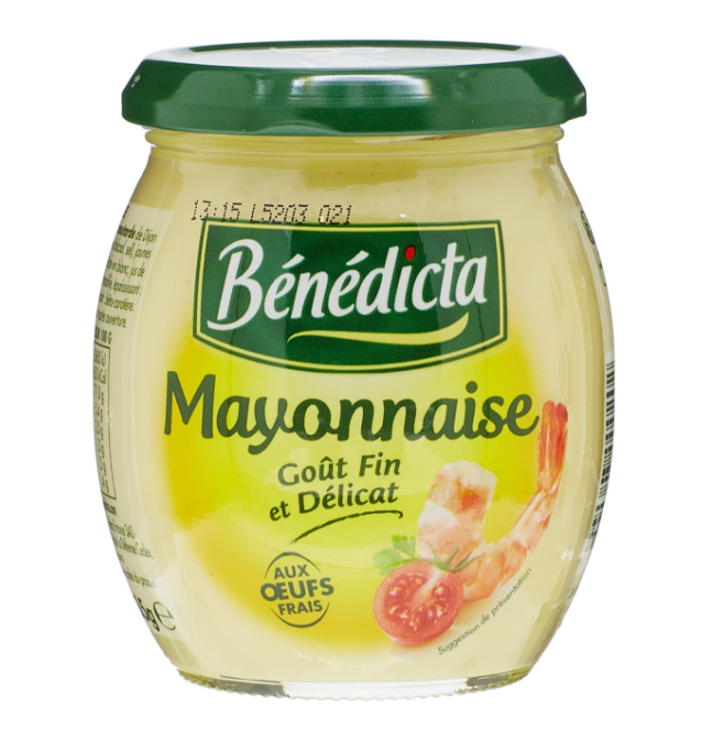 Benedicta Gourmet Mayonnaise, French Mayonnaise, 235g