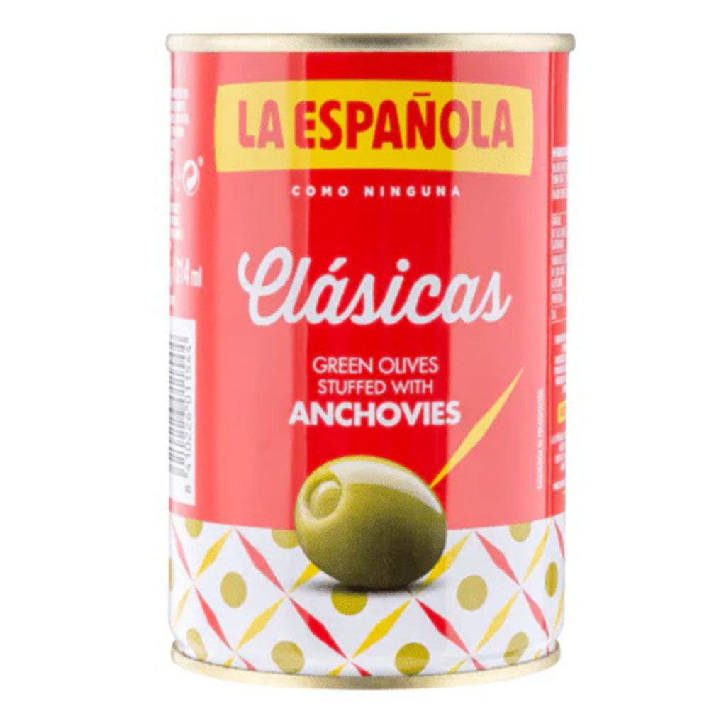 La Española Classic Green Olives Stuffed with Anchovies (12.3 oz)