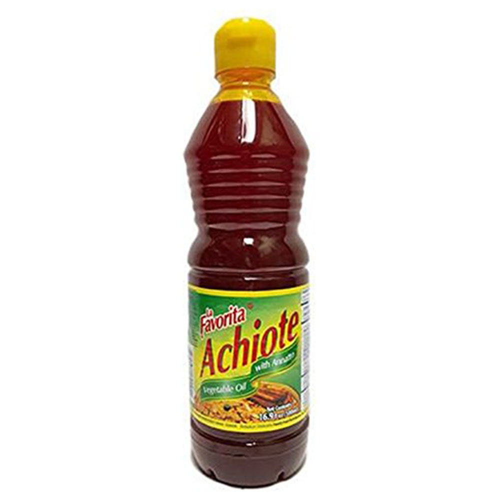 La Favorita Achiote Vegetable Oil with Annatto – 16.9 fl oz