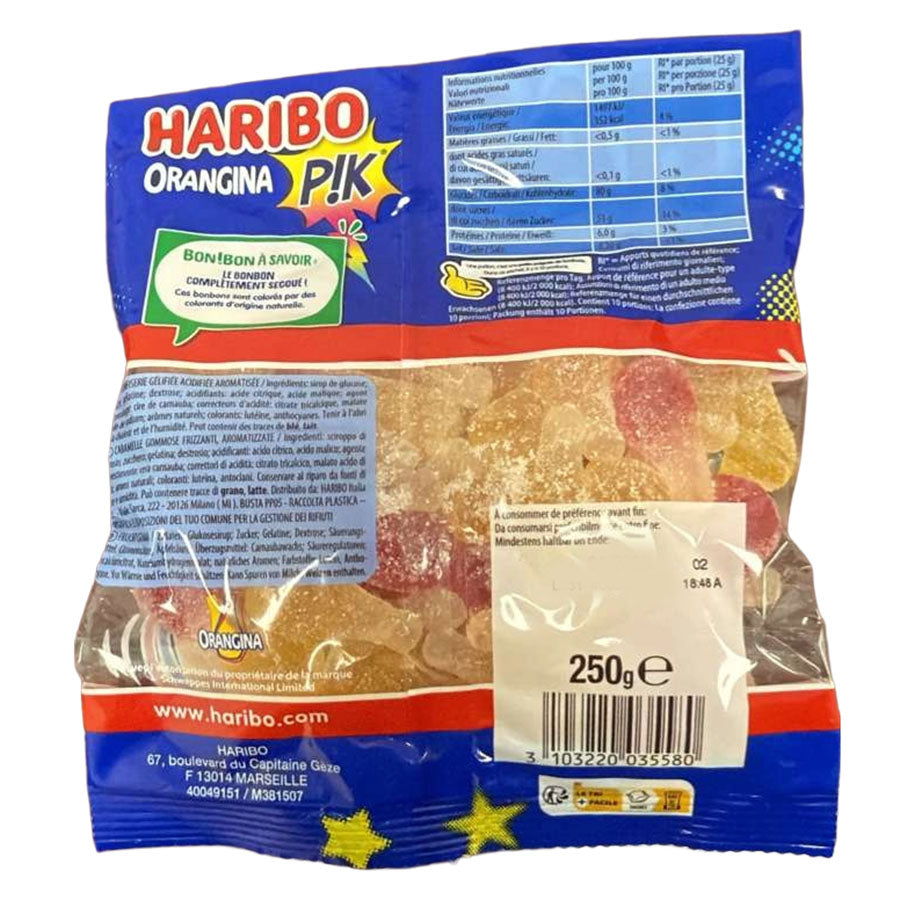 Haribo Orangina Pik Sour Gummy Candy 8.8 oz