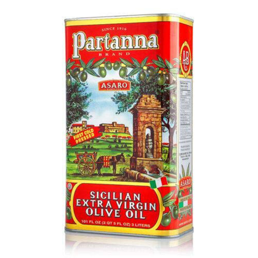 Partanna Sicilian Extra Virgin Olive Oil – 3L Tin