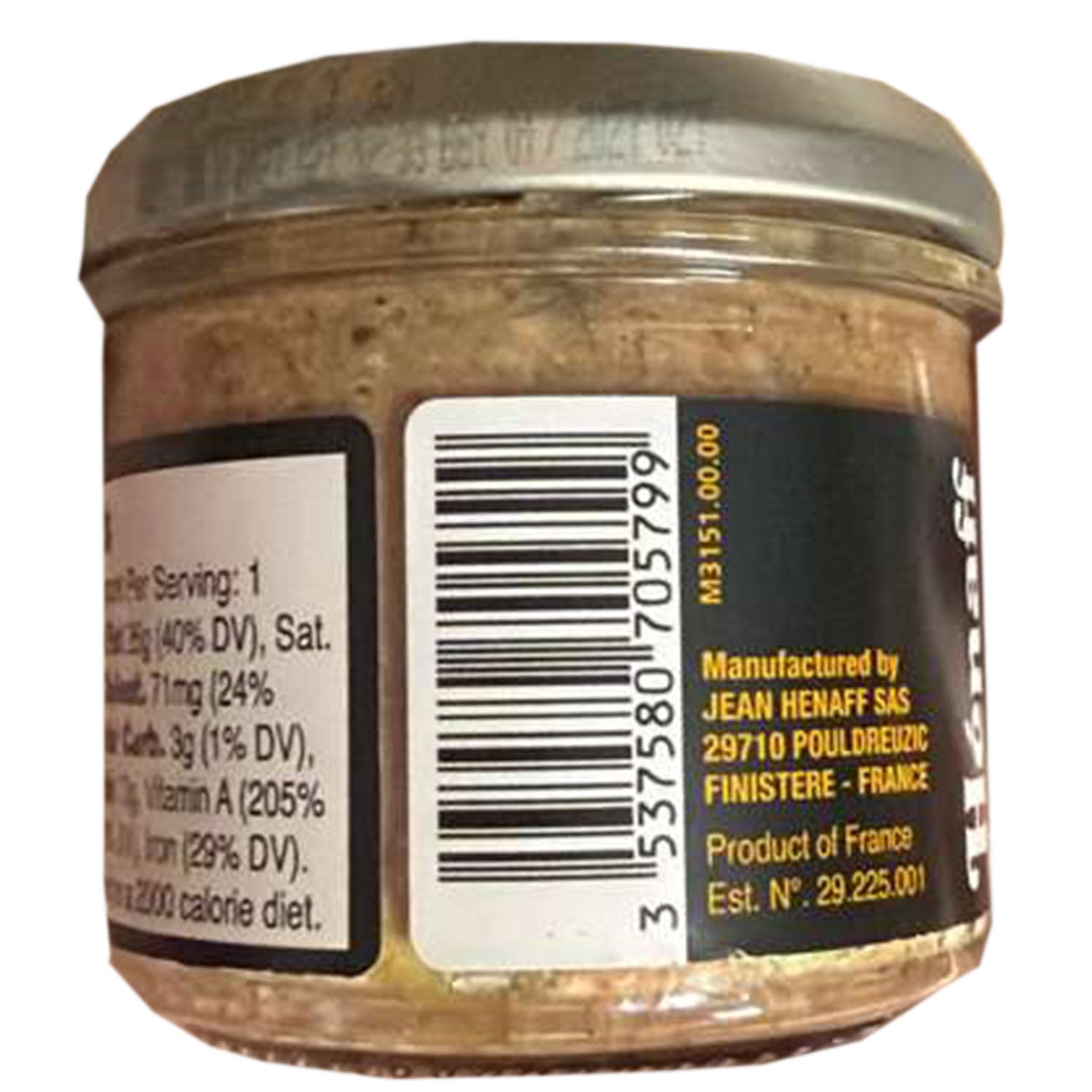 Hénaff French Style Pork Pâté de Campagne – Traditional Pâté in Jar, 3.2 oz